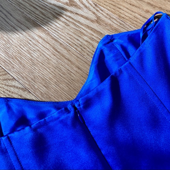 Mason by Michelle 100% silk bustier mini dress - Picture 6 of 12